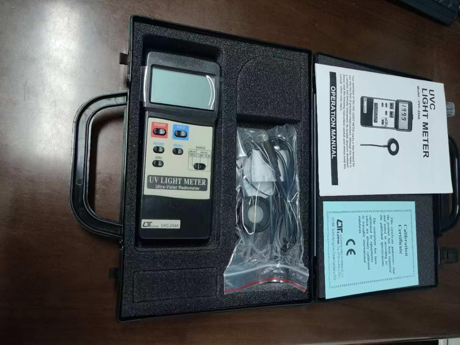 i-POOK UV LIGHT METER UV-340A UV meter Measures UVA and UVB irradiation with Hi and Lo ranges Ultraviolet Radiation Power Intensity Radiance Density Rejection Rate made in Taiwan