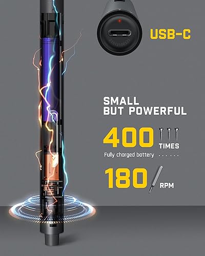 Miniatura 6 de Fanttik E1 Pro Mini destornillador eléctrico, juego de destornilladores de precisión con luz LED, 24 puntas magnéticas, máximo 3 N.m, almacenamiento