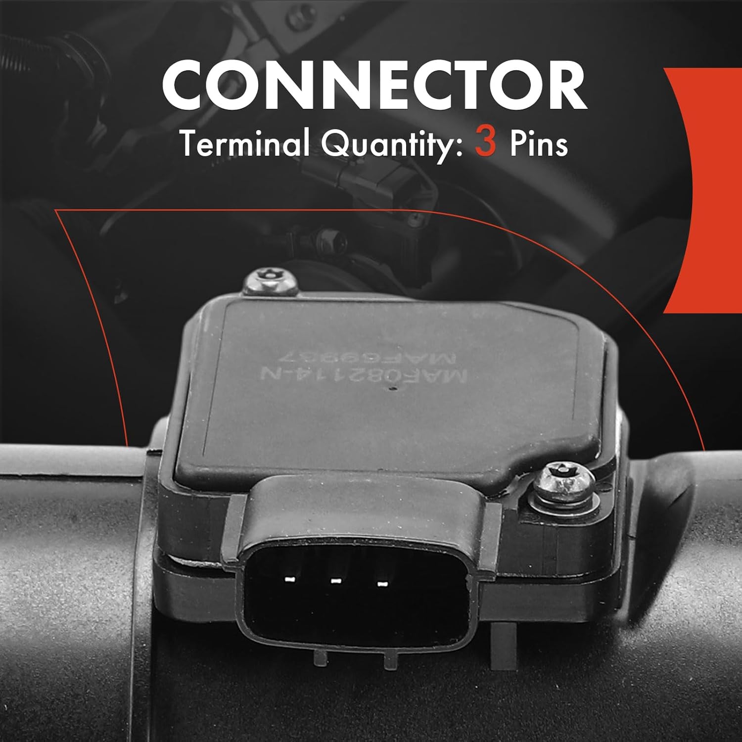 A-Premium Mass Air Flow Sensor Meter Assembly 3Pins [fits SOHC, 6Cyl 3.3L] Compatible with Infiniti QX4 1997 & Nissan Pathfinder 1996-1997