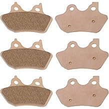 Sintered Disc Brake Pad For Harley Davidson 00-07 Dyna Series, Touring Series, Softail Series, 00-03 Sportster Series, 02-05 V-Rod (3 Set)