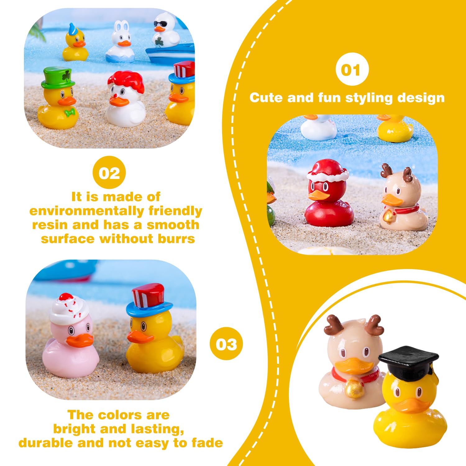 80 Mini Anatre In Resina A Tema Pirata – Piccole Figure Per Decorazioni Fai Da Te, Torte, Micro Paesaggi E Giardino - 2
