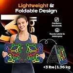 AERLANG Push Up Board-Large PushUps Portable Multi-Function Foldable Push Up Bar, Easy to Use Push up Handle Push Up Strength Training Push Up Stands Home Workout Equipment