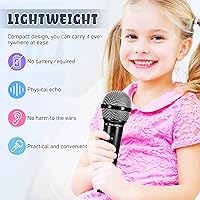 Vista 2 de NUOBESTY Micrófono para niños, micrófonos de juguete falso de 6.4 pulgadas para niños pequeños, de plástico, accesorios de micrófono, juguetes