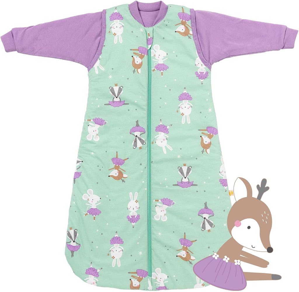 schlummersack Baby Kinder Schlafsack Übergang 56 cm Ballerina