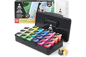 ARTEZA Gouache Paint, Set of 24, Jelly Gouache Paints, 30 ml/1 oz...