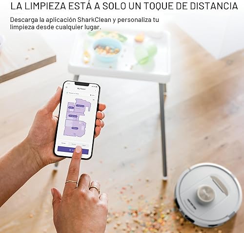 Miniatura 9 de Shark Stratos - Robot aspirador y trapeador 2 en 1 con más de 25 funciones manos libres y base autolimpiante NeverTouch, mapeo de precisión,