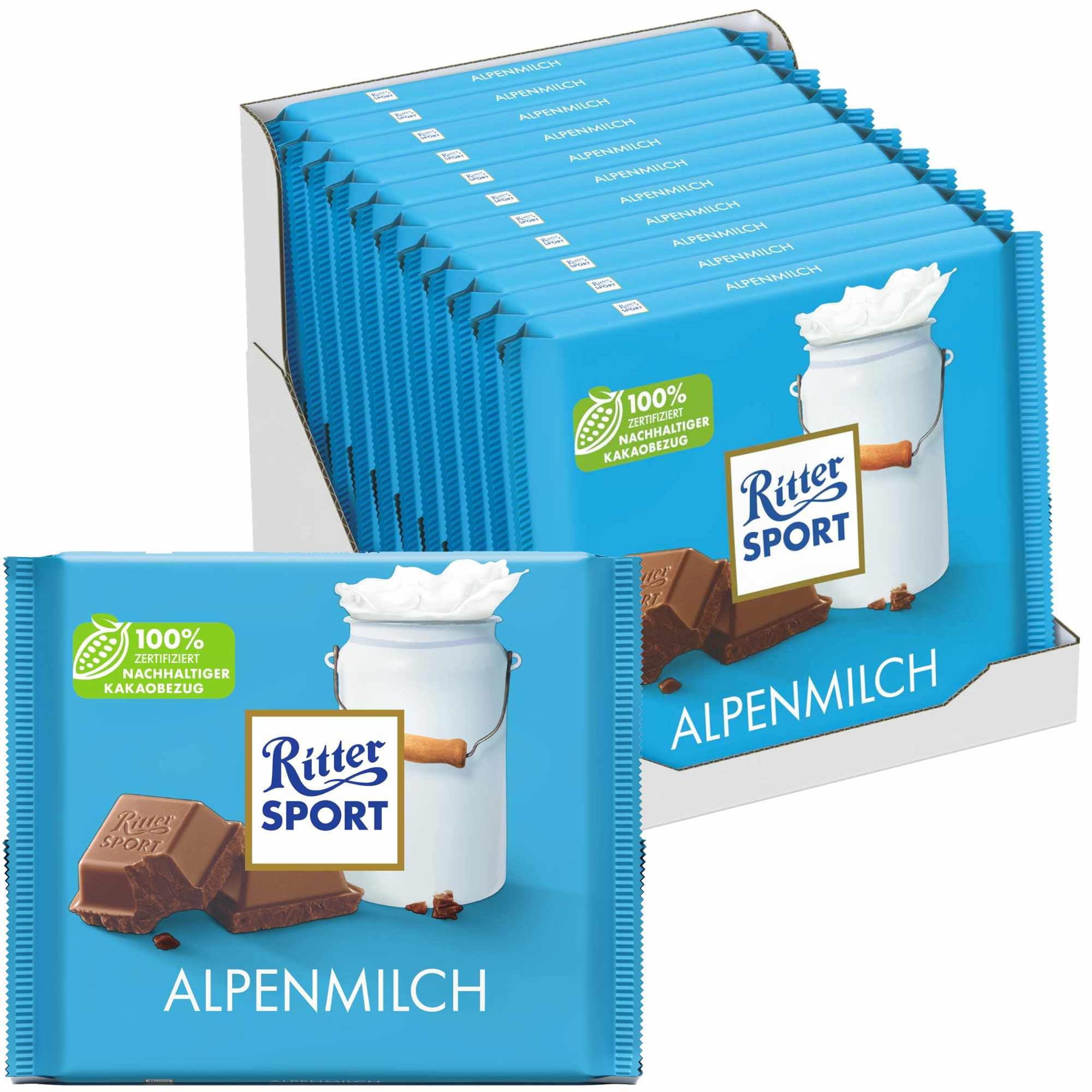 usy Bundle für Ritter Sport Alpenmilch VPE (11x250g Packung) + usy Block