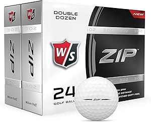 WILSON Staff Zip Golf Balls (Pack of 24)