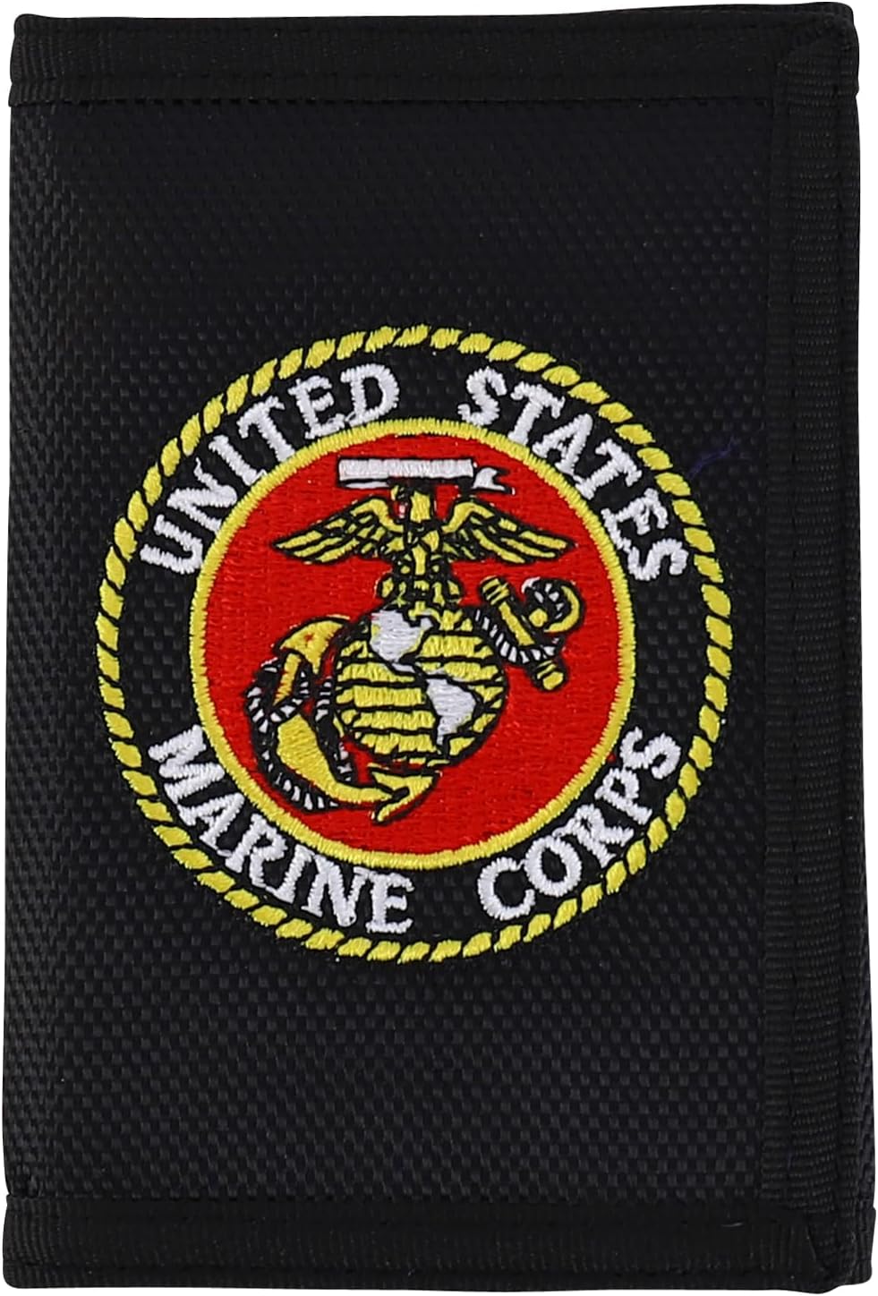 Armycrew Military Theme Embroidered Trifold Wallet (Marine, One Size)