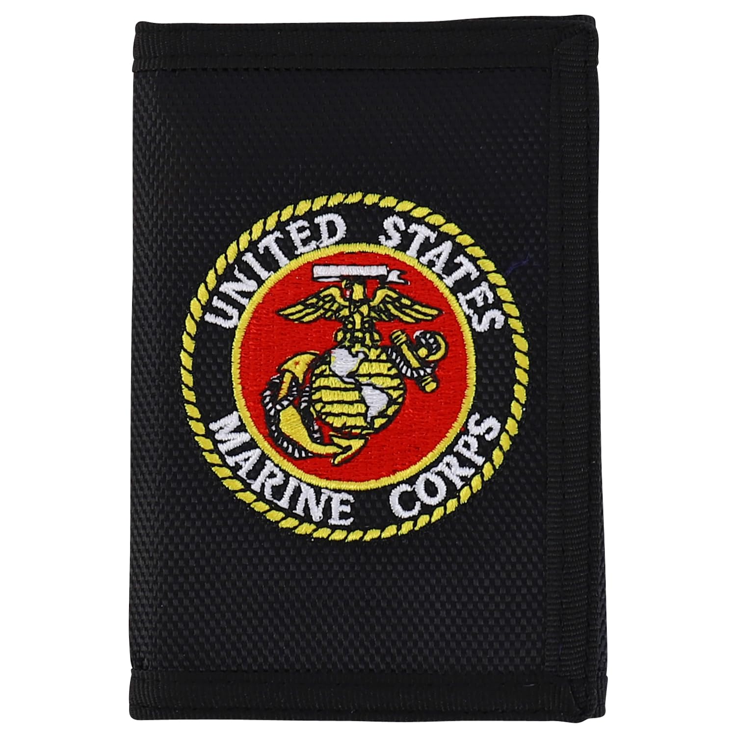 Armycrew Military Theme Embroidered Trifold Wallet (Marine, One Size)