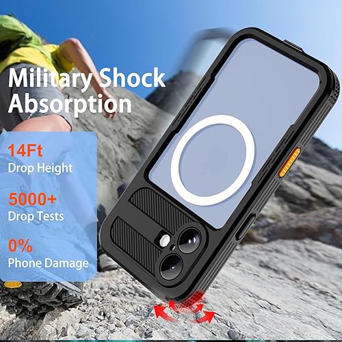 Miniatura 75 de Funda impermeable para iPhone 13 Pro Max compatible con MagSafe de 6.7 pulgadas 2021 Mag, imán magnético seguro para iPhone 13 Pro Max, a prueba