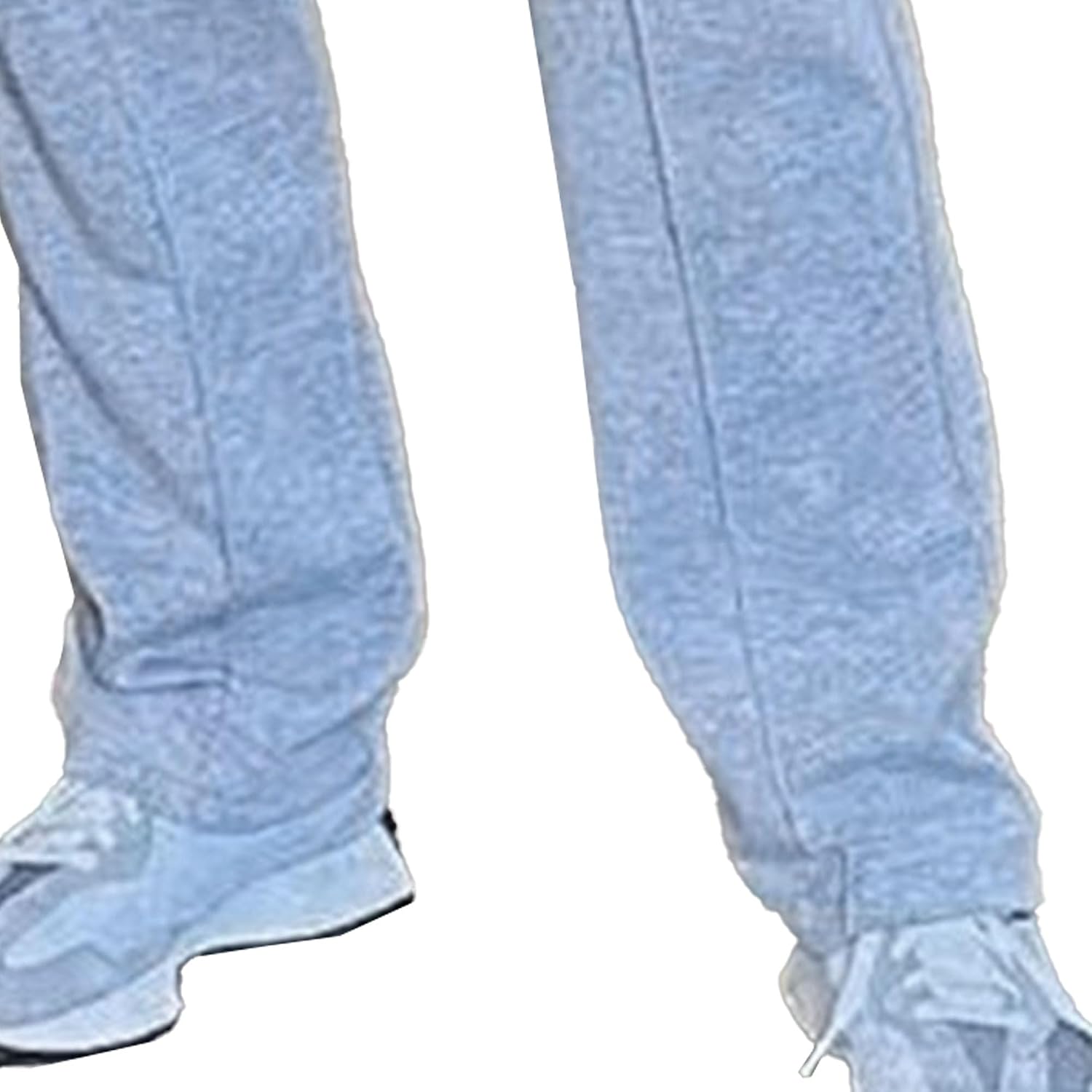 Men's Drawstring Cotton Solid Athletic Pants Comfort Straight Leg Yoga Pants Elastic Waist Hiking Outdoor Trousers