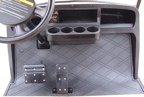 Miniatura 2 de Huskey Parts Company Alfombrilla para carrito de golf, color negro, compatible con EZGO TXT 94+ Express S4 2012-2020 Valor Workhorse