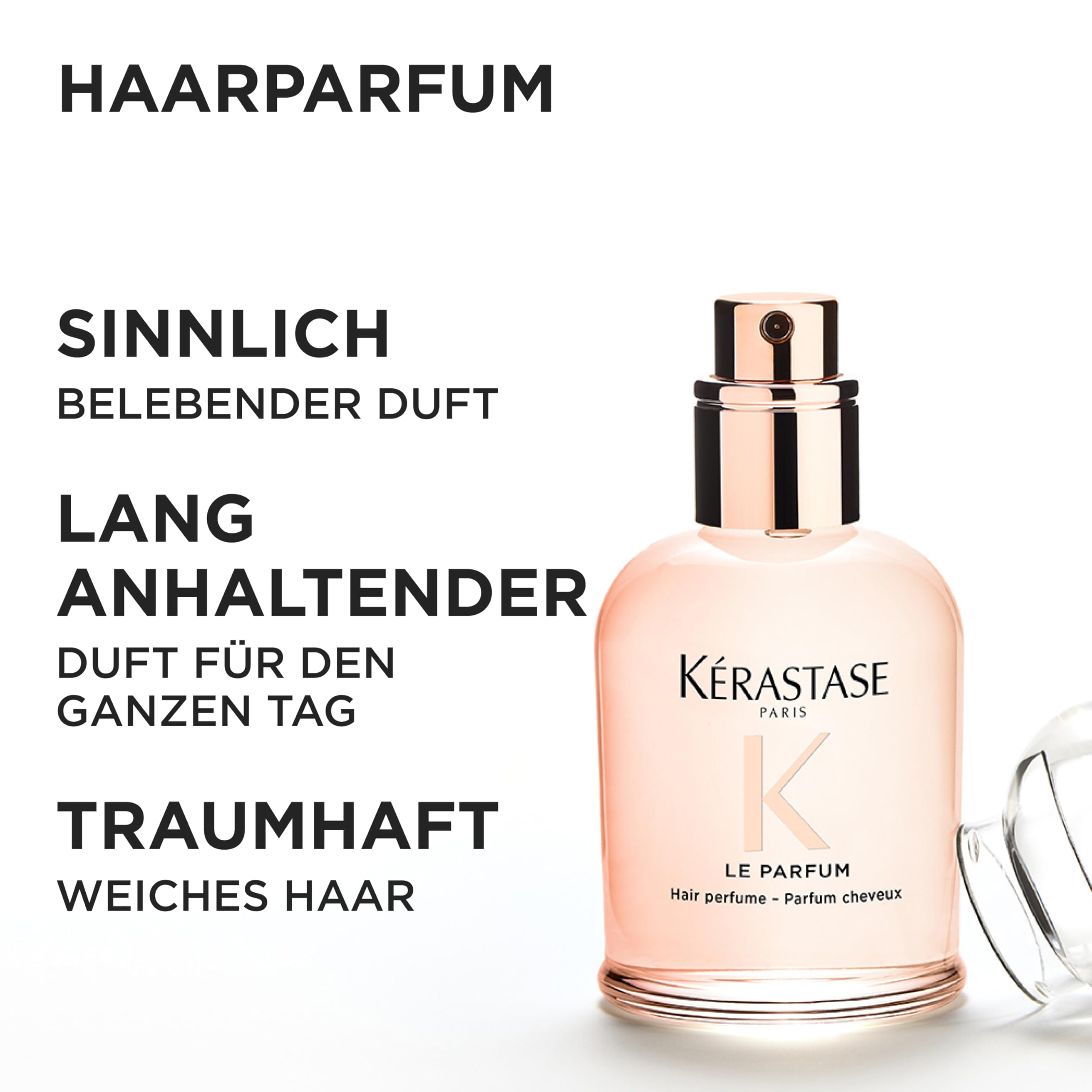 Kérastase Gloss Absolu Le Parfum, Haarparfum mit blumiger Signatur für alle Haartypen, Verleiht dem Haar ultimativen Glanz und Feuchtigkeit, Für ein Frischegefühl von morgens bis abends, 30ml