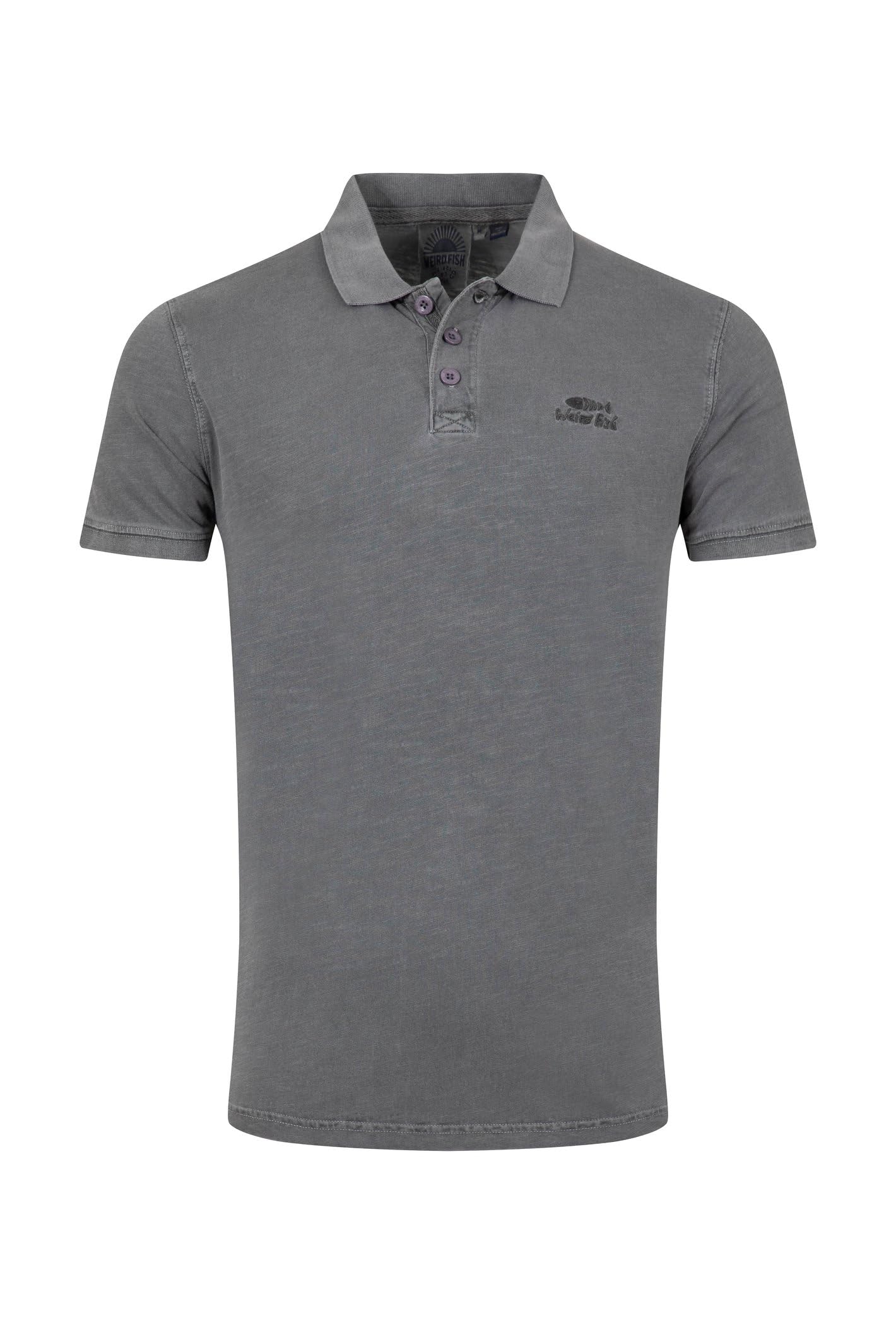 Weird Fish Men's Coal Indy Slub Polo Shirt Size 2XL