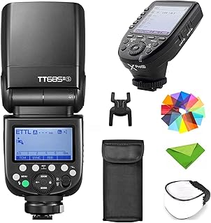 Flash TTL Godox TT685II-S para flash de câmera Speedlite Speedlite Sony com Godox Xpro-S, flash de câmera de transmissão sem fio 2.4G compatível para câmeras DSLR Sony (TT685-S atualizado)