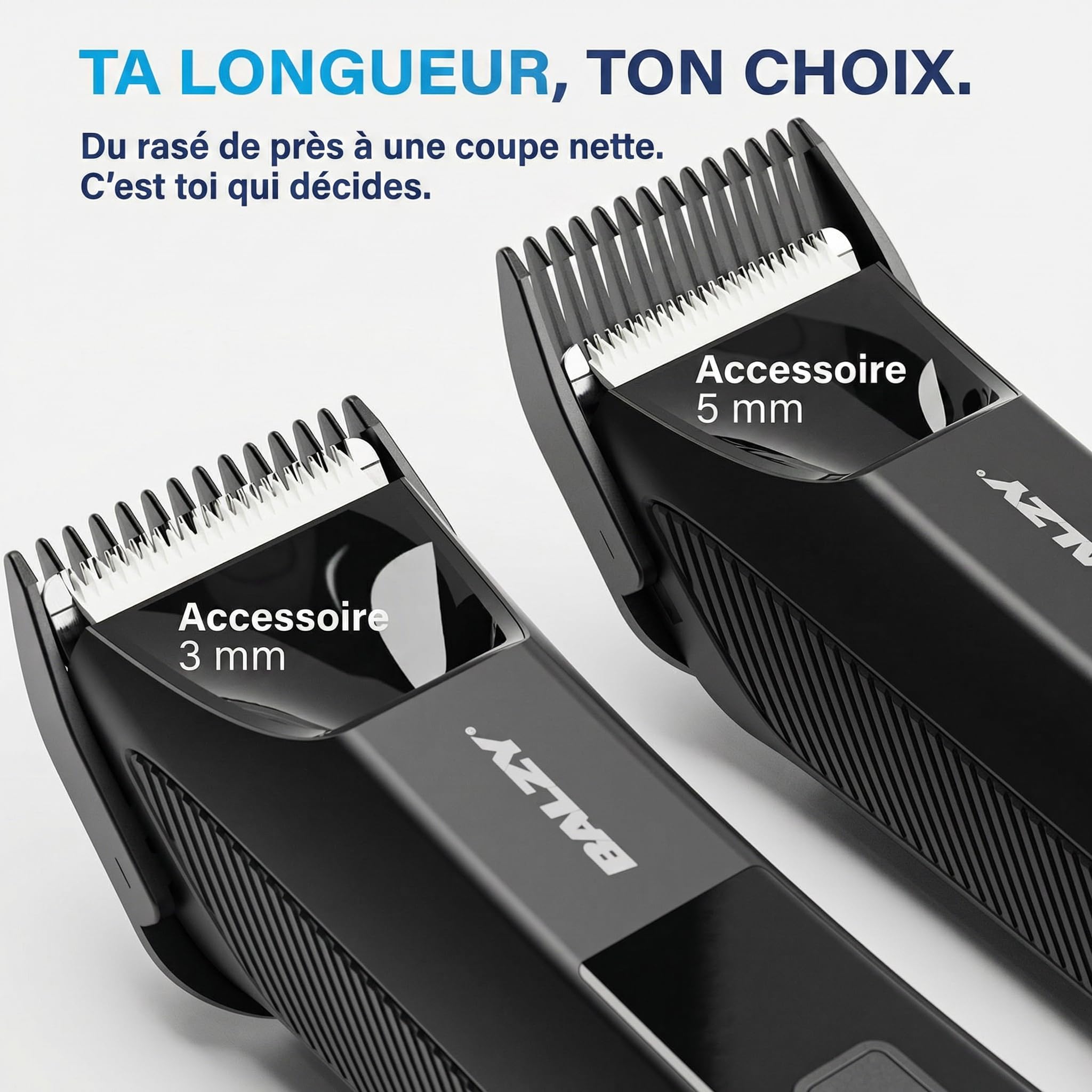 BushBuster 3.0 - Tondeuse de Corps pour Hommes - Tondeuse Parties Intimes - Bodygroomer pour Sous la Douche - Sans Fil - Noir