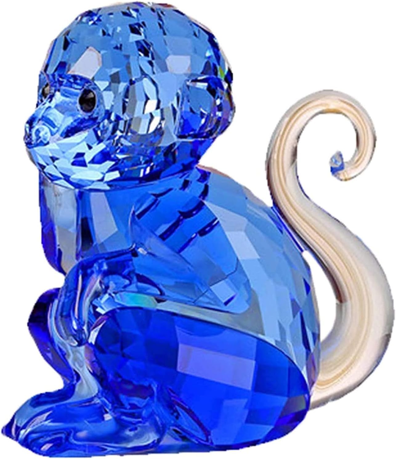 Estatua de estantería, escultura abstracta, decoración de estante, for oficina en casa, decoración de sala de estar, estatuas de mono del zodiaco Feng Shui, cristal, mono, mascota, decoración de ofici