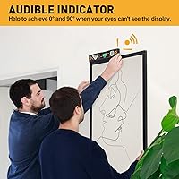 Vista 4 de PREXISO Nivel Digital, 11.5'', Inclinación Angular con Pantalla LCD, Inclinómetro de Burbuja Electrónico de 360°, Burbuja de Nivel Vertical
