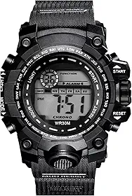 Relógio Masculino Esportivo 30m À Prova D'Água Cronometro + Caixa Presente + Óculos Tático Police Moda Militar