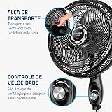 MONDIAL Ventilador de Coluna 40cm Turbo, Preto/Prata, 140W, 220V - NVT-40C-8P-B — imagem 6