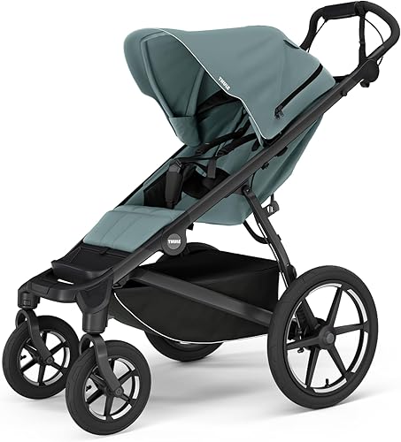 Thule Urban Glide 4-Wheel Single Child All-Terrain Stroller, Full-Suspension System, Air-Filled Tires, Upright seat with Adjustable Recline and