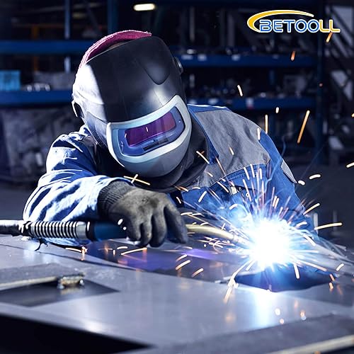 Miniatura 9 de BETOOLL Regulador de argón - Regulador de soldadura - Medidor de flujo Mig Tig de argón/CO2 Medidor de regulador de gas con manguera de gas de 6.6