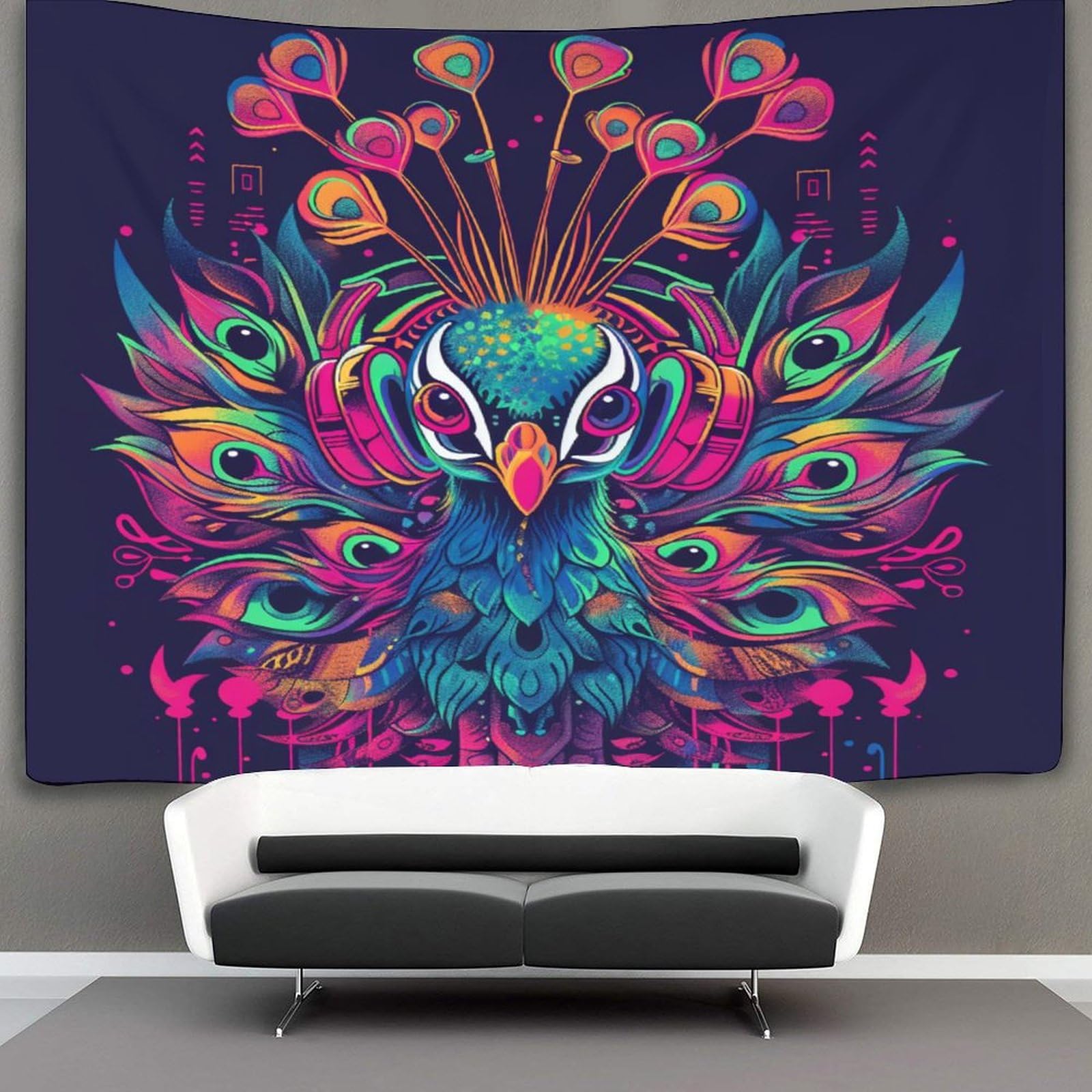 kaiyun Peacock Tapestry Animal Wall Hanging Bedroom Home Decor 100cmx150cm