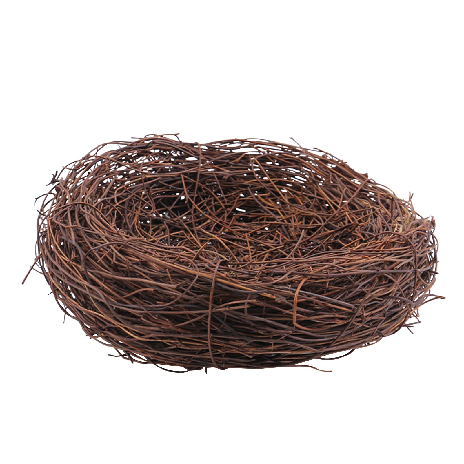 Easter Rattan Bird Nest | Easter Twigs Canary Nest | Breathable Artificial Rattan Bird House Crafts Ornament | Handmade Weaving Spring Birds Nests Decor for Window & Garden