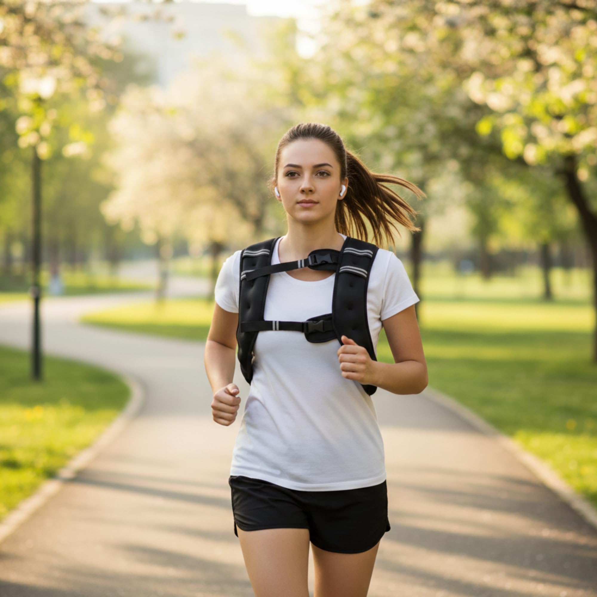 Gilet ponderato da 5 kg e 10 kg, regolabile, per fitness, corsa, jogging, palestra, allenamento, allenamento con pesi, ideale per allenamenti in palestra, yoga ed esercizi aerobici