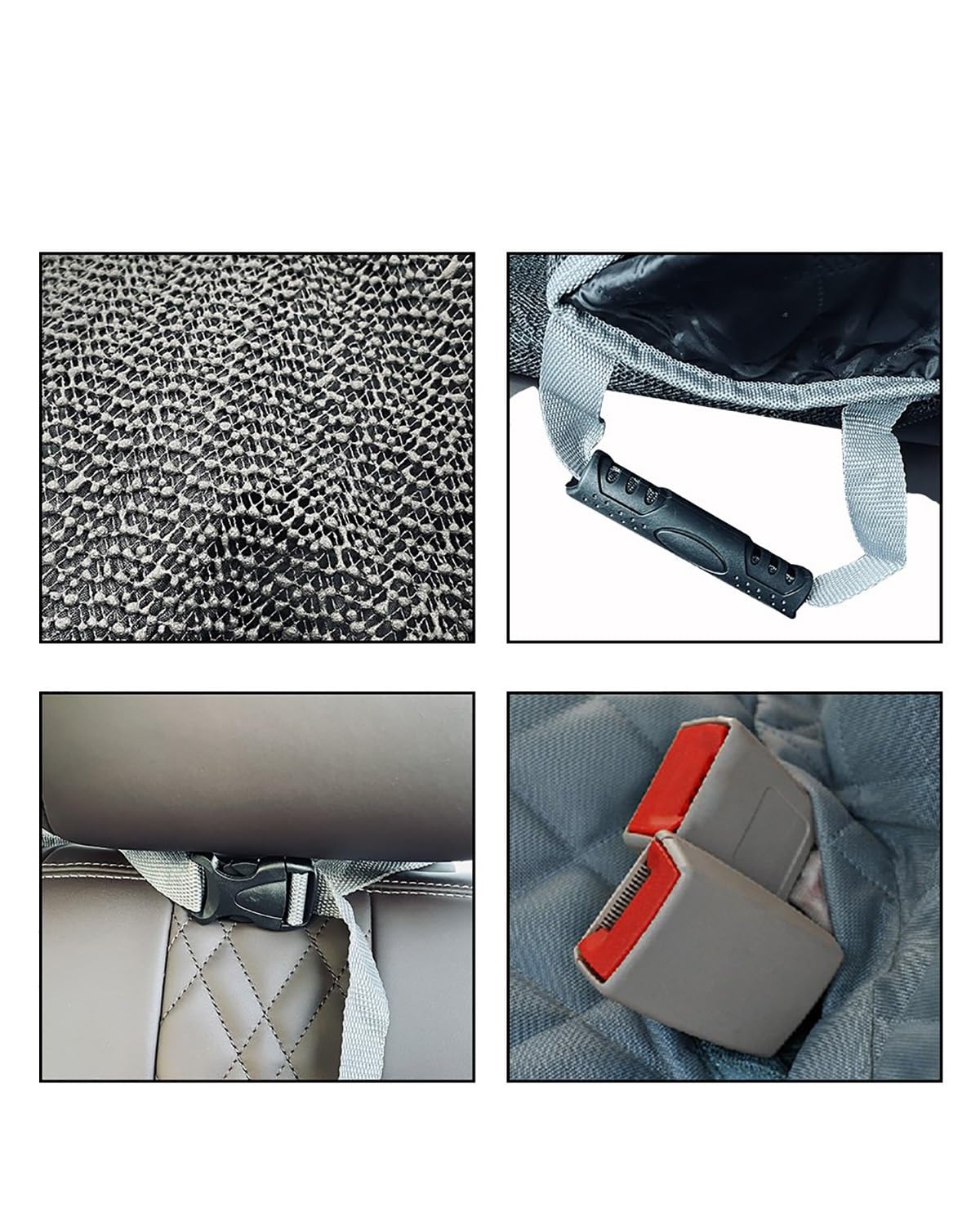 Fotelik samochodowy dla psa wodoodporny tylny tył samochodu mata na kota pies poduszka bagażnik materac pokrycie siedzenia psów zwierząt domowych(Grey 143x153CM)