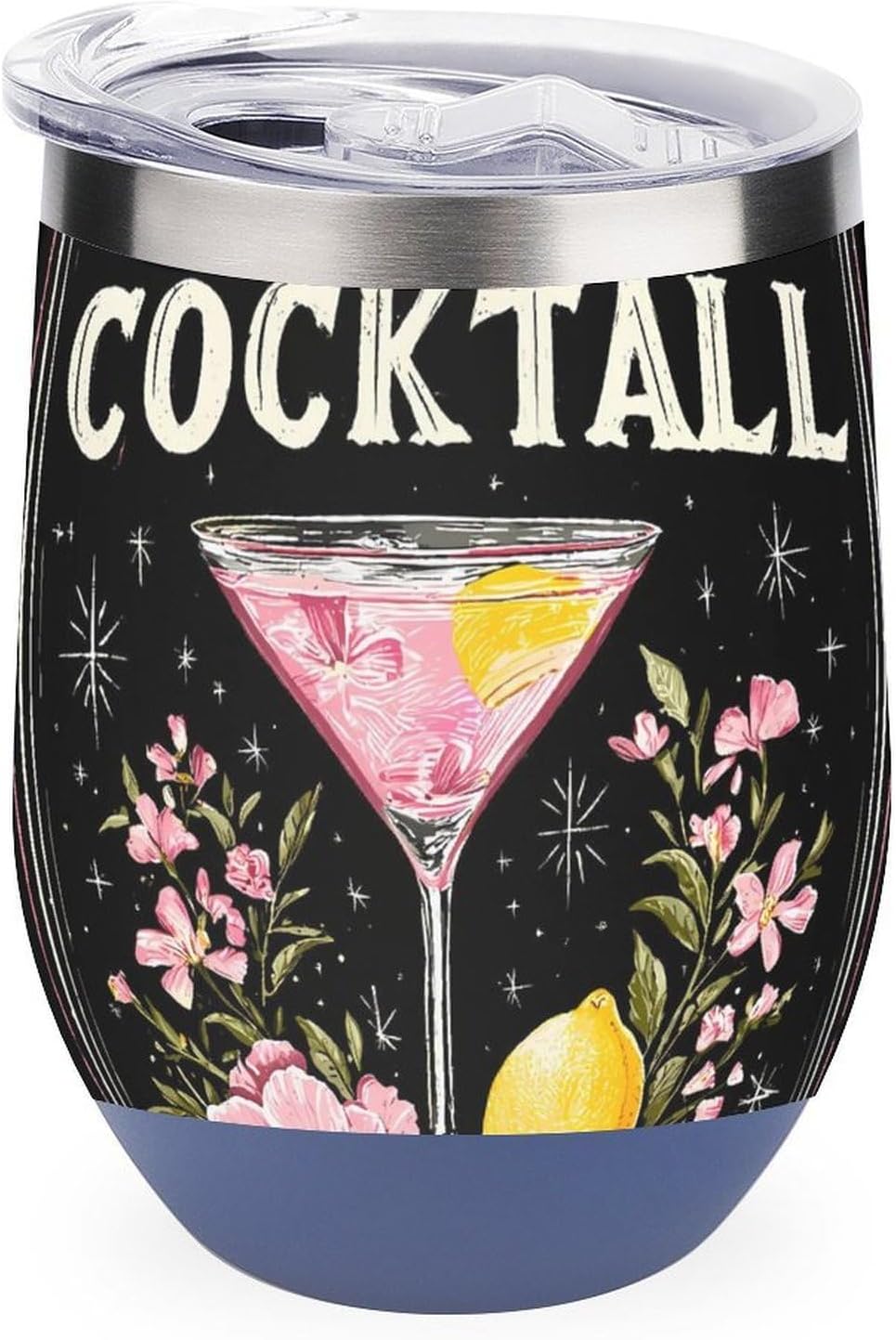 I Need A Huge Cocktail Insulated Drinking Cup Stainless Steel Coffee Mug Wine Tumbler with Lid 12OZ