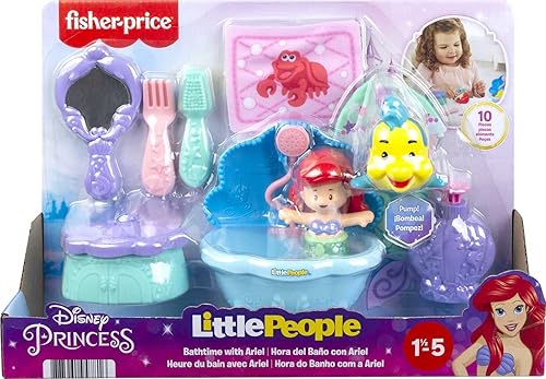 Miniatura 6 de Disney Princess Bathtime with Ariel Playset de Little People