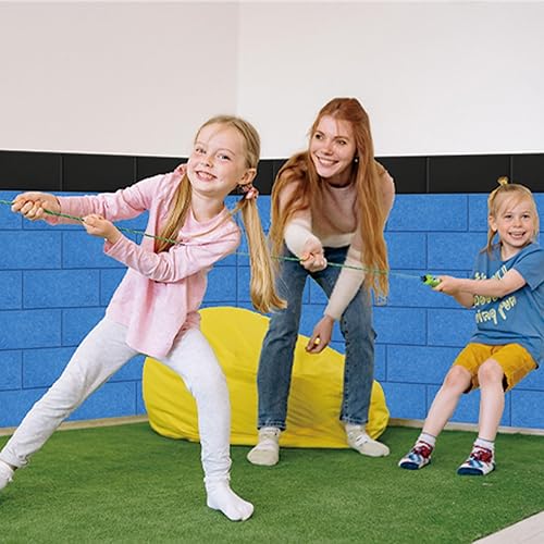 Miniatura 5 de Paneles acústicos, paquete de 24 paneles autoadhesivos e insonorizados de 6 x 12 x 0.4 pulgadas, para estudio que absorben el ruido, decoración del