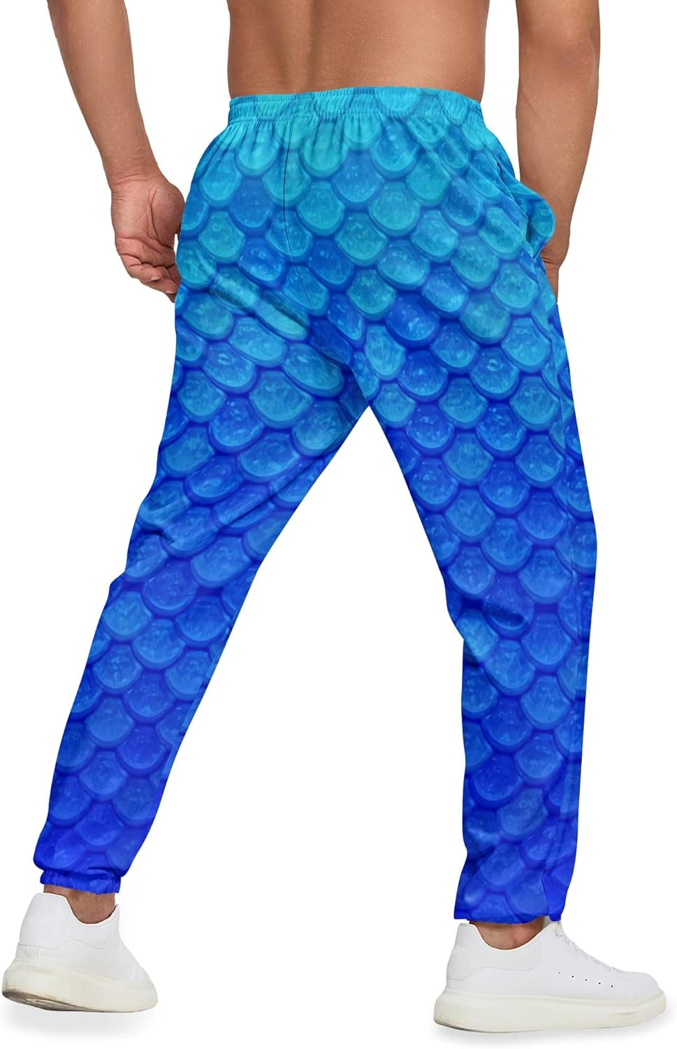 Sweatpants for Men Joggers Pant 3D Printed Sports Pants Workout Pants with 2 Side Pockets