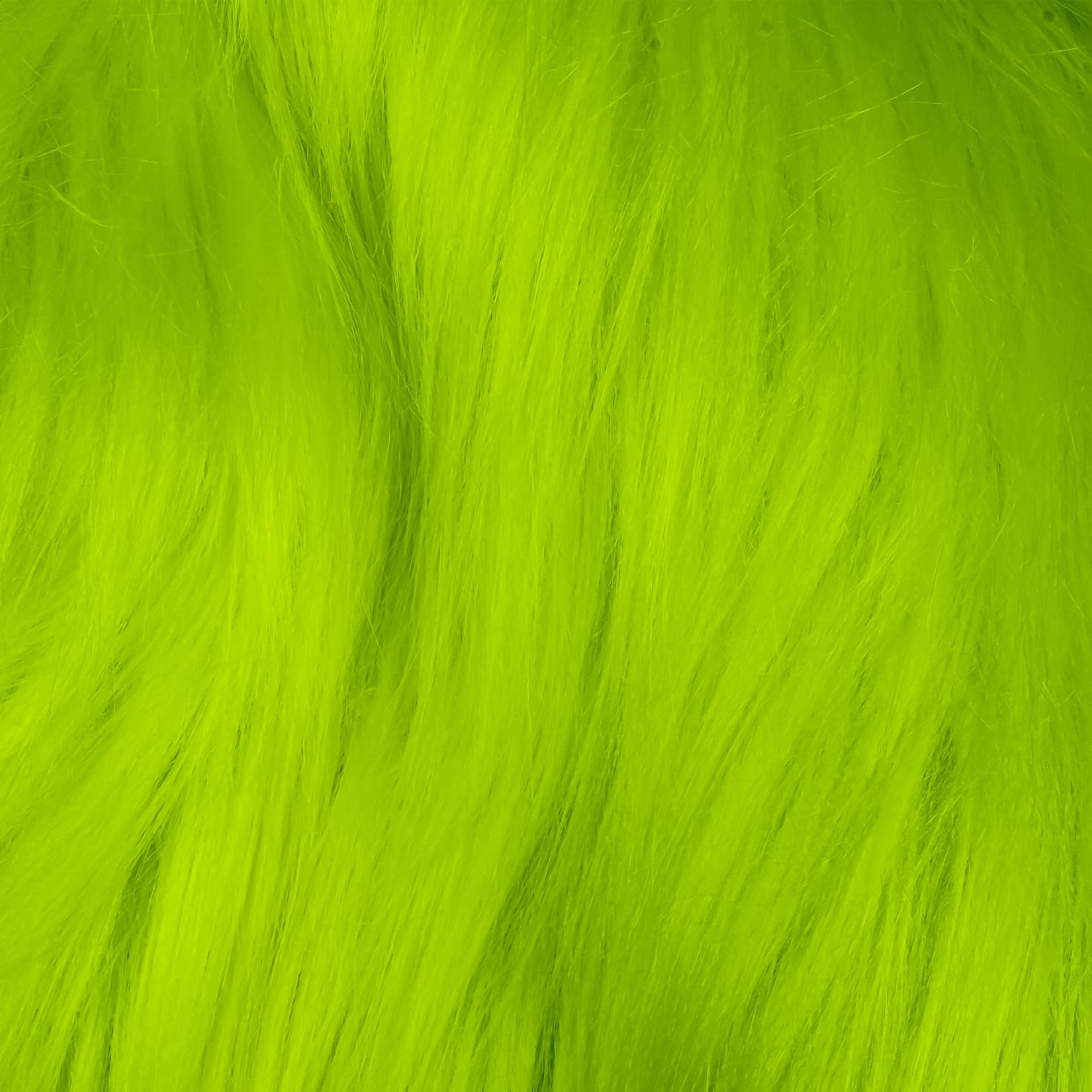 Sukh Shaggy Faux Fur Fabric - 10 x 10 inch Green Faux Fur Trim Precut Fabric Strips Soft Plush Fur Patches for Fuzzy Craft Christmas Tree Trim Gnome Beard Cosplay Costume, 2 Pack