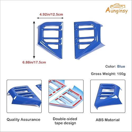 Vista 115 de Cubierta de salida de aire lateral para consola central de automóvil, compatible con Toyota Tundra 2022+ Sequoia 2023+ cubierta de panel de aire