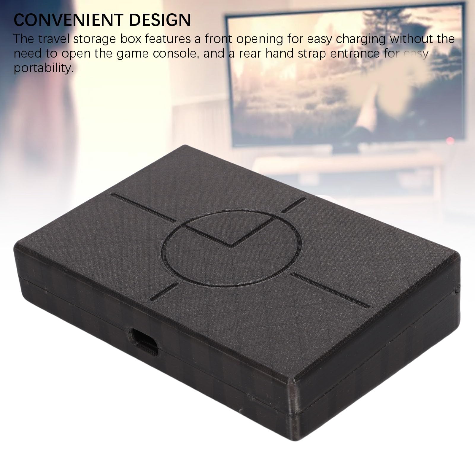 Jiawu Étui de Rangement Antichoc de qualité Supérieure, adapté à la Console de Jeu Rétro Flip 2, Boîte de Voyage de Protection pour Les Joueurs, PETG, Noir