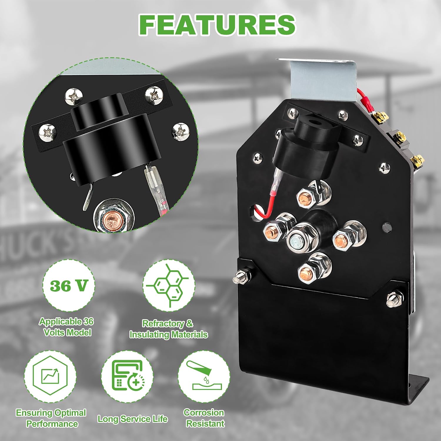 10L0L Golf Cart Forward Reverse Switch Assembly for Electric EZGO TXT 1994-up, Replaces OEM Part 73036G01, 70578G01, 70578G02
