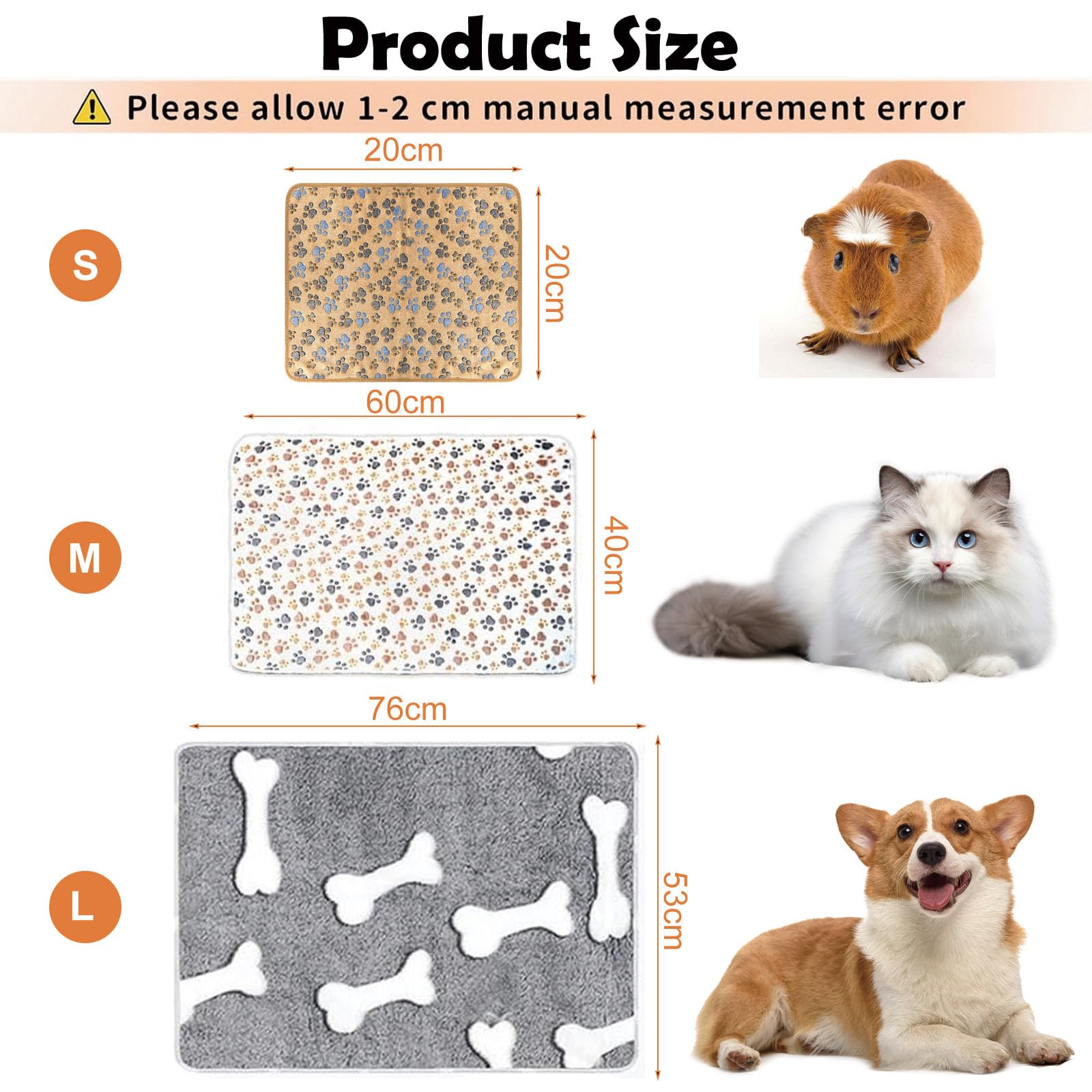 WPNCYK 3 Pcs Dog Blanket - Image 2