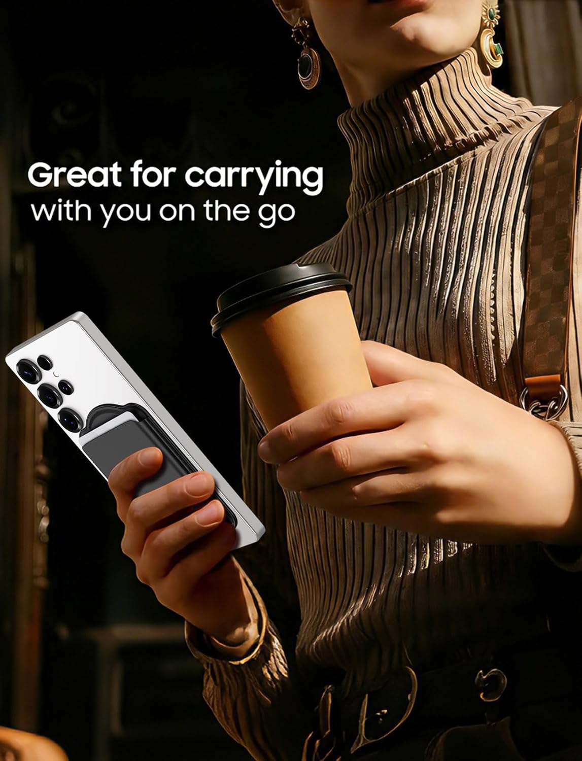 Magnetic for Samsung Galaxy S24 Ultra Case with Detachable Magnetic Wallet, Compatible with MagSafe, Credit Card Holder, RFID Blocking, Military Protective Slim Phone Cover, Black - Image 8