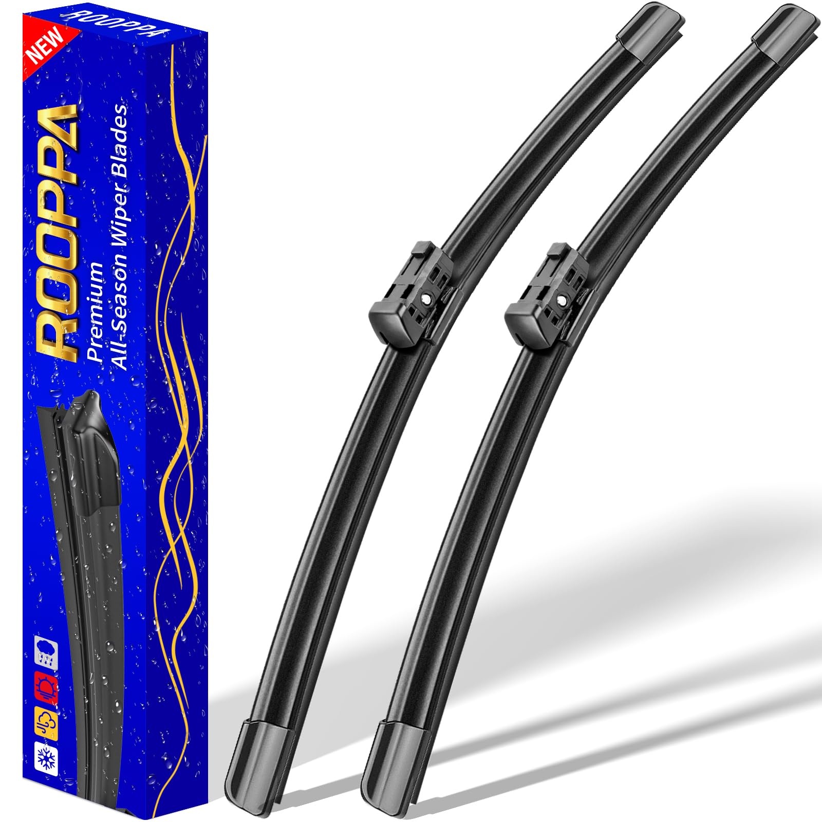 24" 20" Front Wipers Fits Audi A4 S4 2009-2024 Wiper Blades