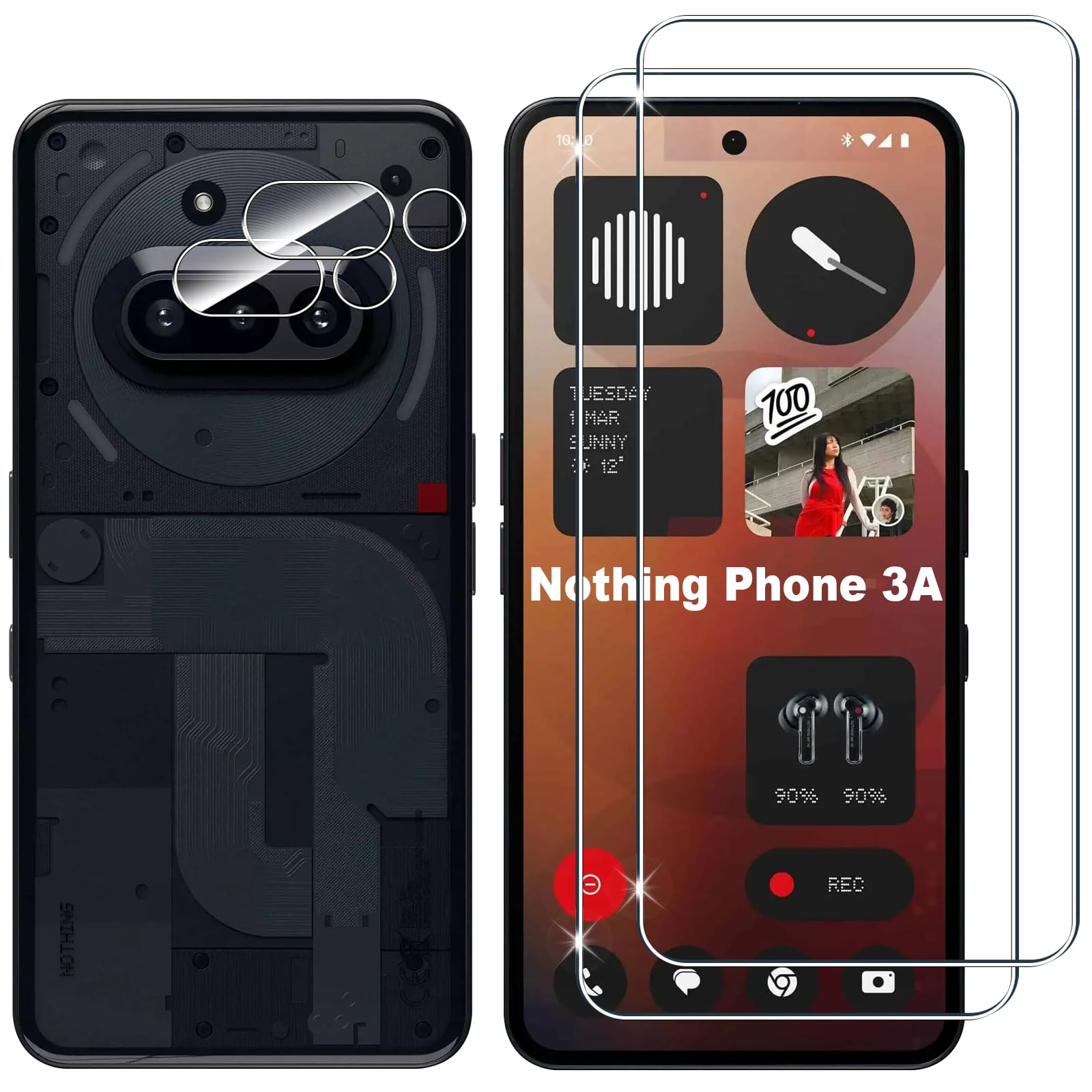 2PCS Protector De Pantalla Privacidad Para IPhone 15 Pro Max/15 Pro/15