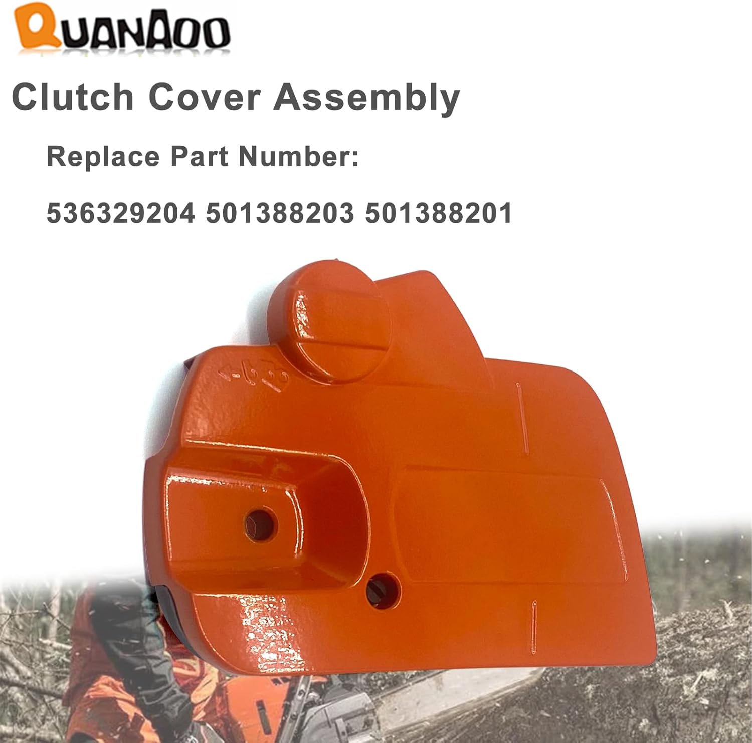 Clutch Cover Assembly 536329204 for Husqvarna 435 440 435e 440e 135 140 Husky 440e II Chainsaw replace 501388203 501388201 Chainsaw Clutch Cover with Brake Assy