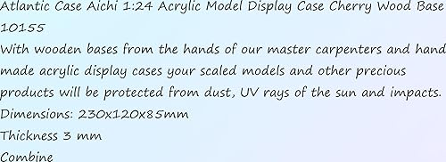 Miniatura 4 de 1015 Hobby Collect kit Case Aichi 124 Surface Model Display Case Cherry Wood Base 10155