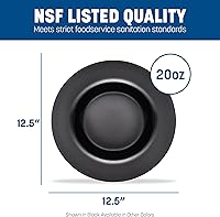 Vista 4 de Tazones Carlisle Sierrus de melamina para sopas/ensaladas, Negro, 12