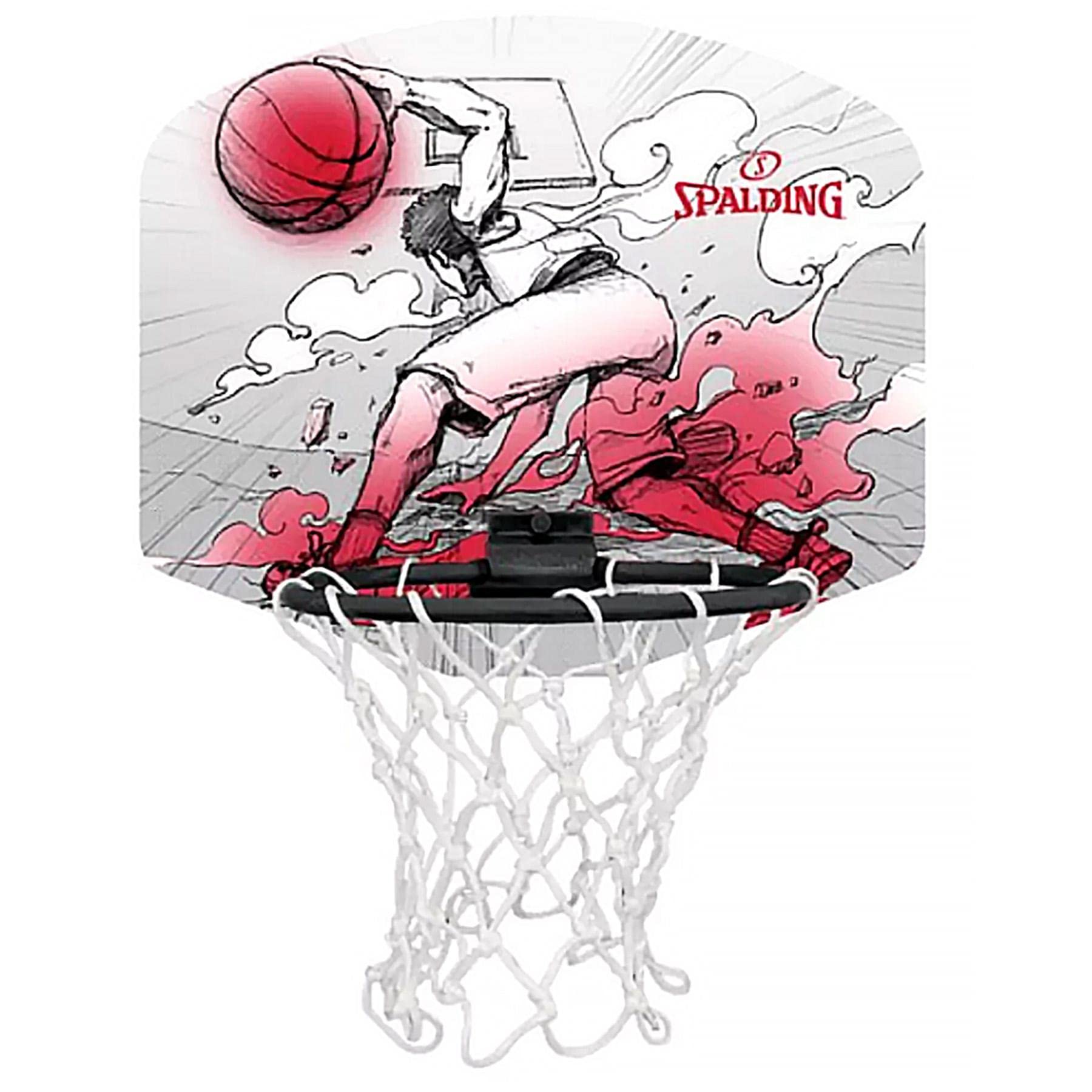 Mini panier de basket Spalding Skretch Micro avec panneau et mini ballon