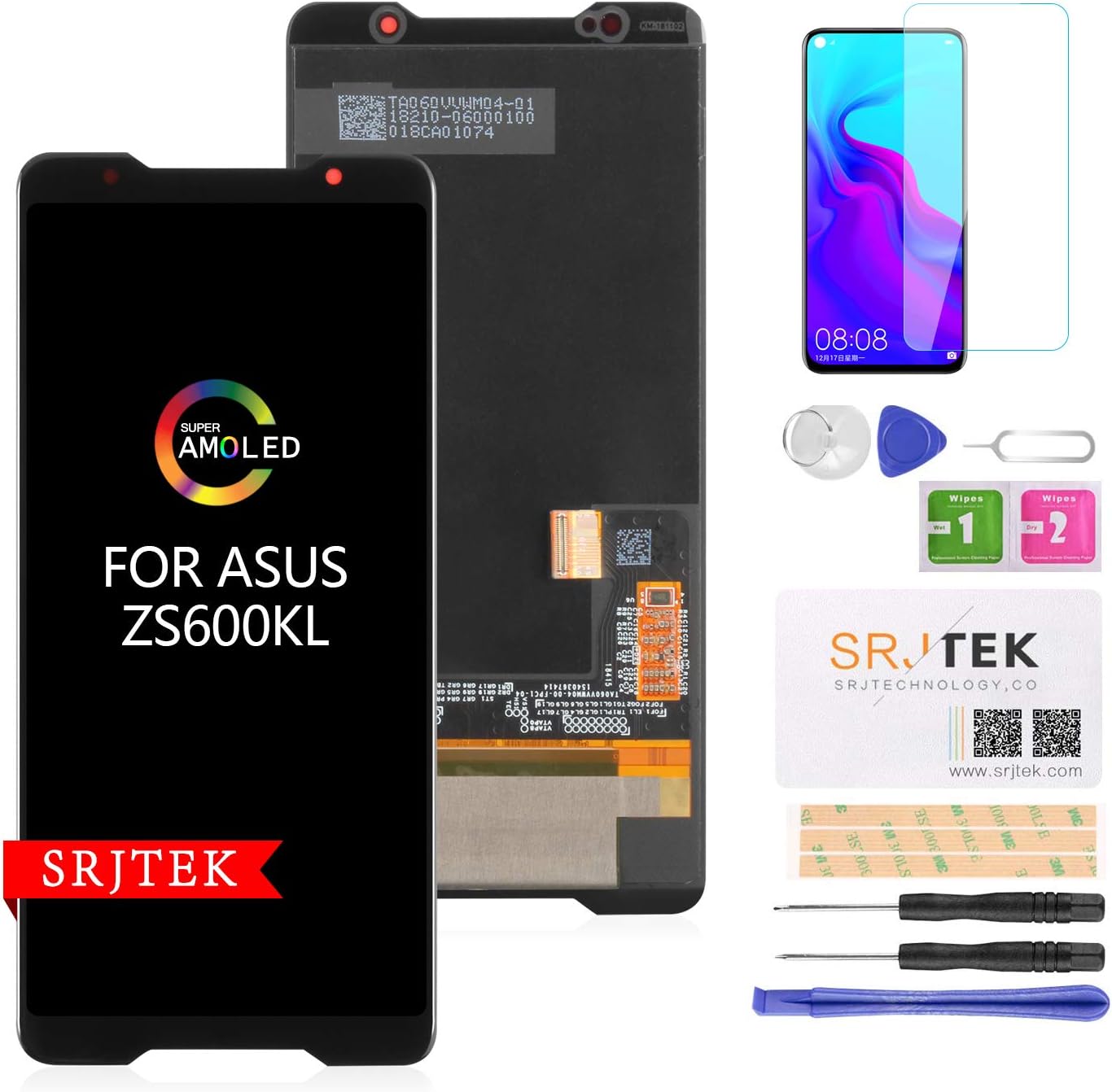 Gеt Dіѕсоunt 70% Prісе Screen Replacement for Asus ROG Phone LCD Display Touch Digitizer Frame Panel Full Assembly Compatible for Asus ROG Phone ZS600KL 6.0" AMOLED Black Parts