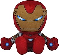 Vista 4 de Marvel Spider-Man Kuricha - Peluche sentado de 8 pulgadas, juguete suave inspirado en Chibi
