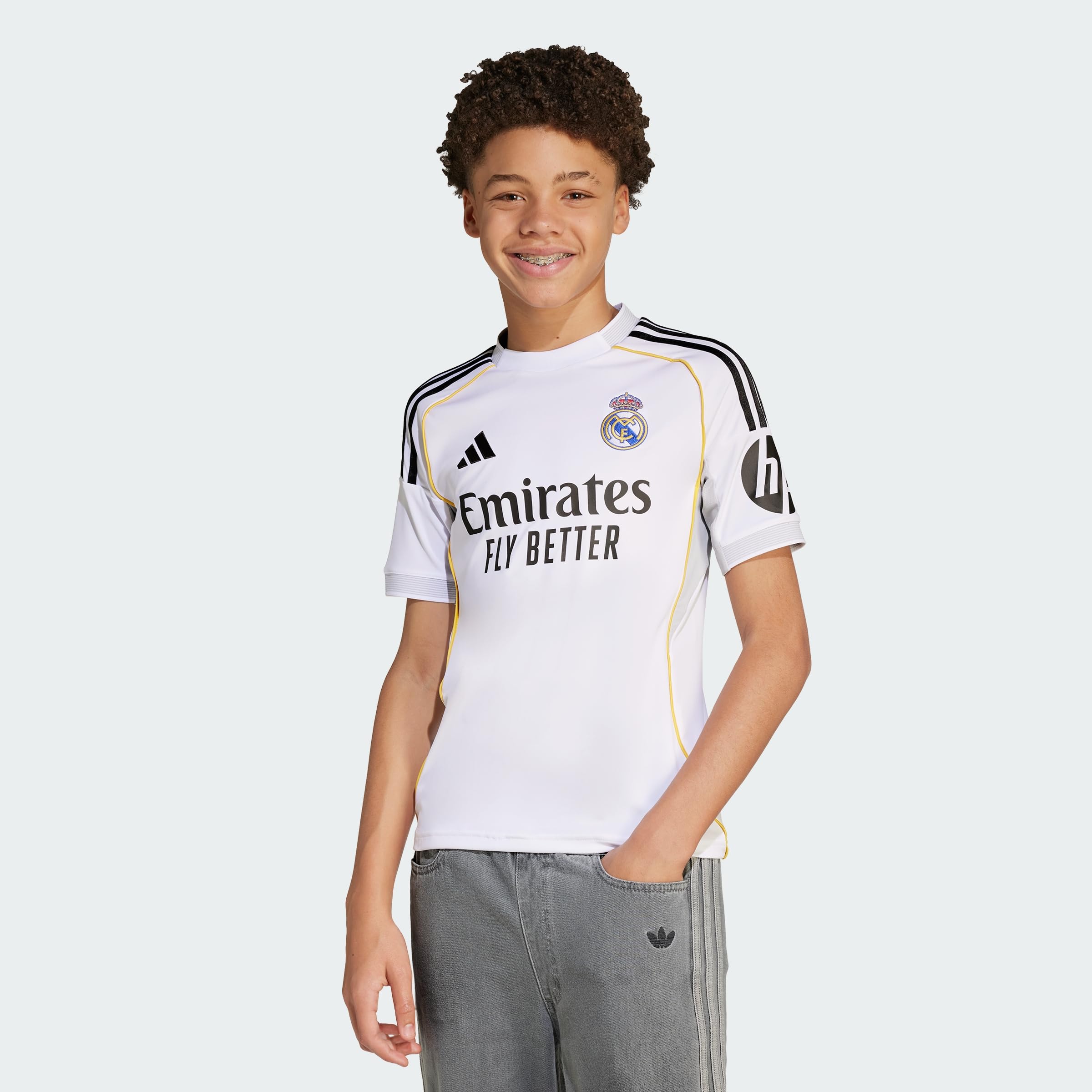 adidas Performance Real Madrid trykot domowy 2025/2026 dla dzieci, kolor biały